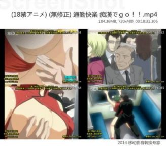 (18禁アニメ) (無修正) 通勤快楽 痴漢でｇｏ！！